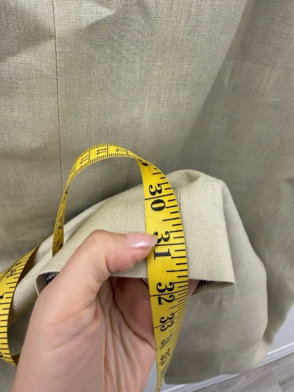 Calvin Klein Mens Sz 50R Beige 100% Linen Blazer 2 Button Dual Vent Great Look - Picture 10 of 13